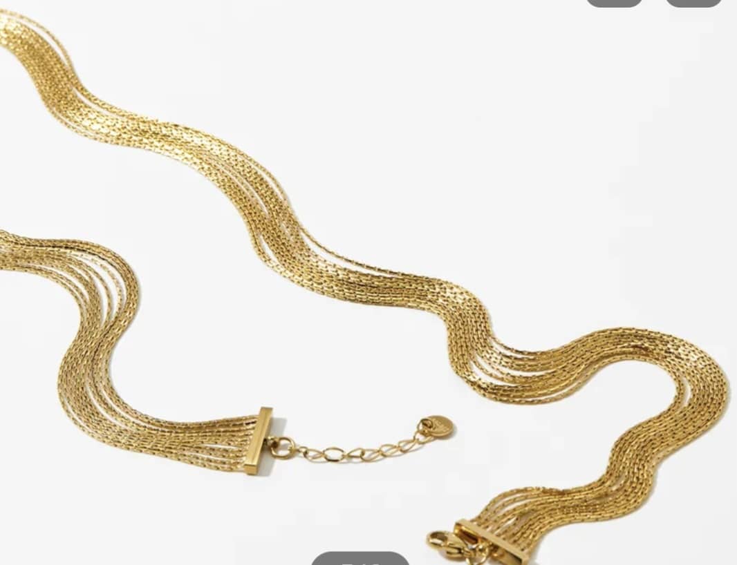 Multi-Strand “Liquid Gold” Chain