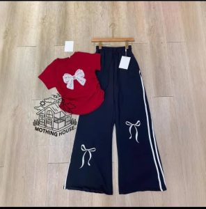 Bow-Detail Athleisure Set