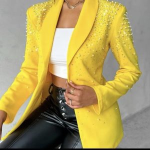 Yellow Pearl Luxury Blazer