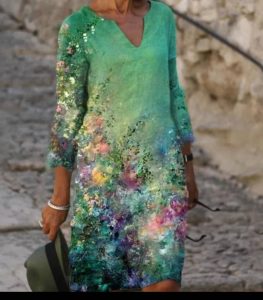 Impressionist Garden V-Neck
